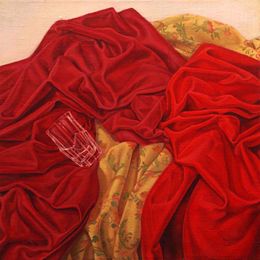 Gemälde, Textile scenery 2, Roman Rembovsky