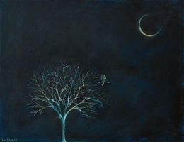 Painting, Night Owl, Sally Adams