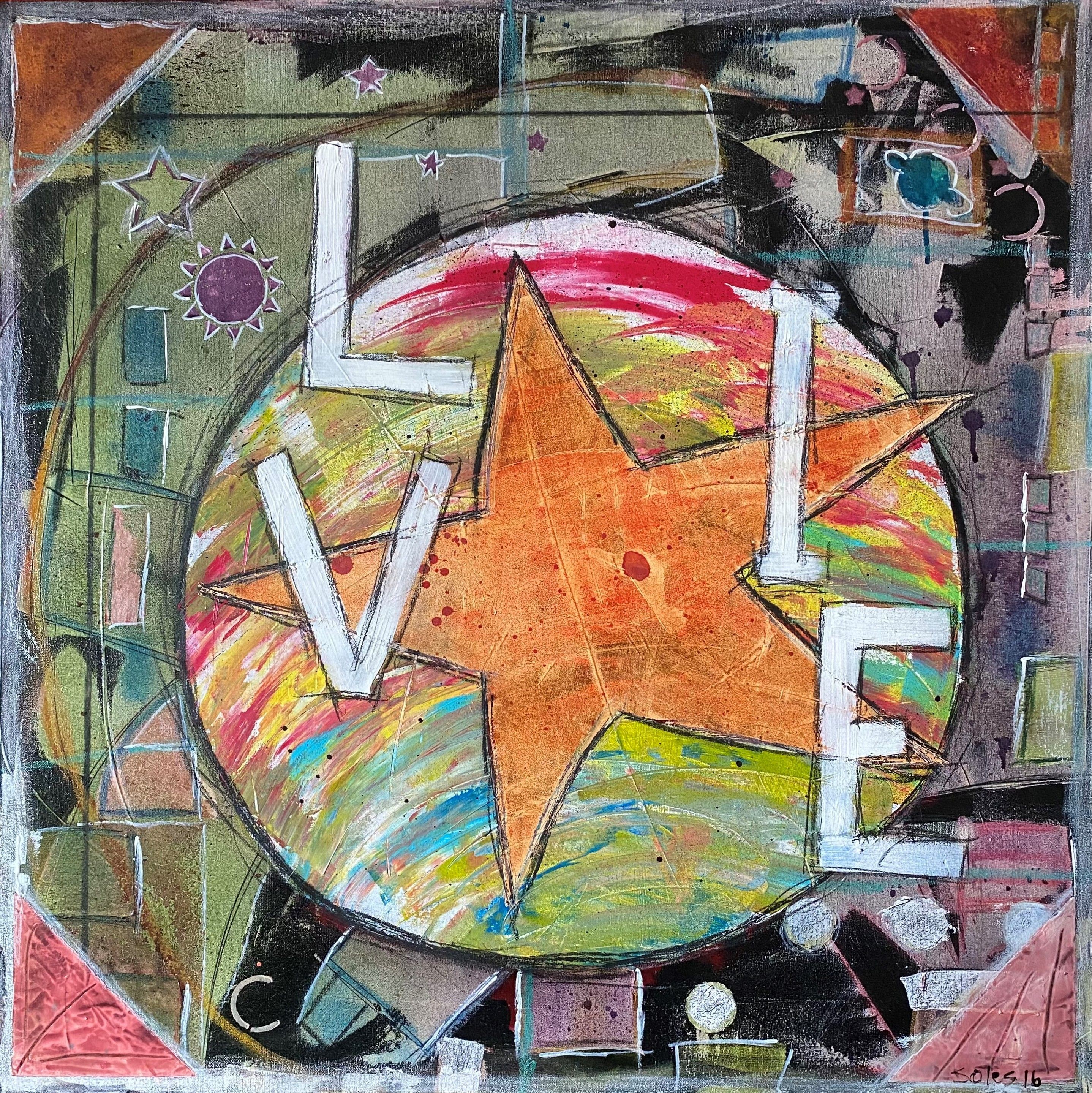 Sam Soles, LIVE, Painting, Acrylic on Canvas Sam Soles, LIVE, Painting, Acrylic on Canvas