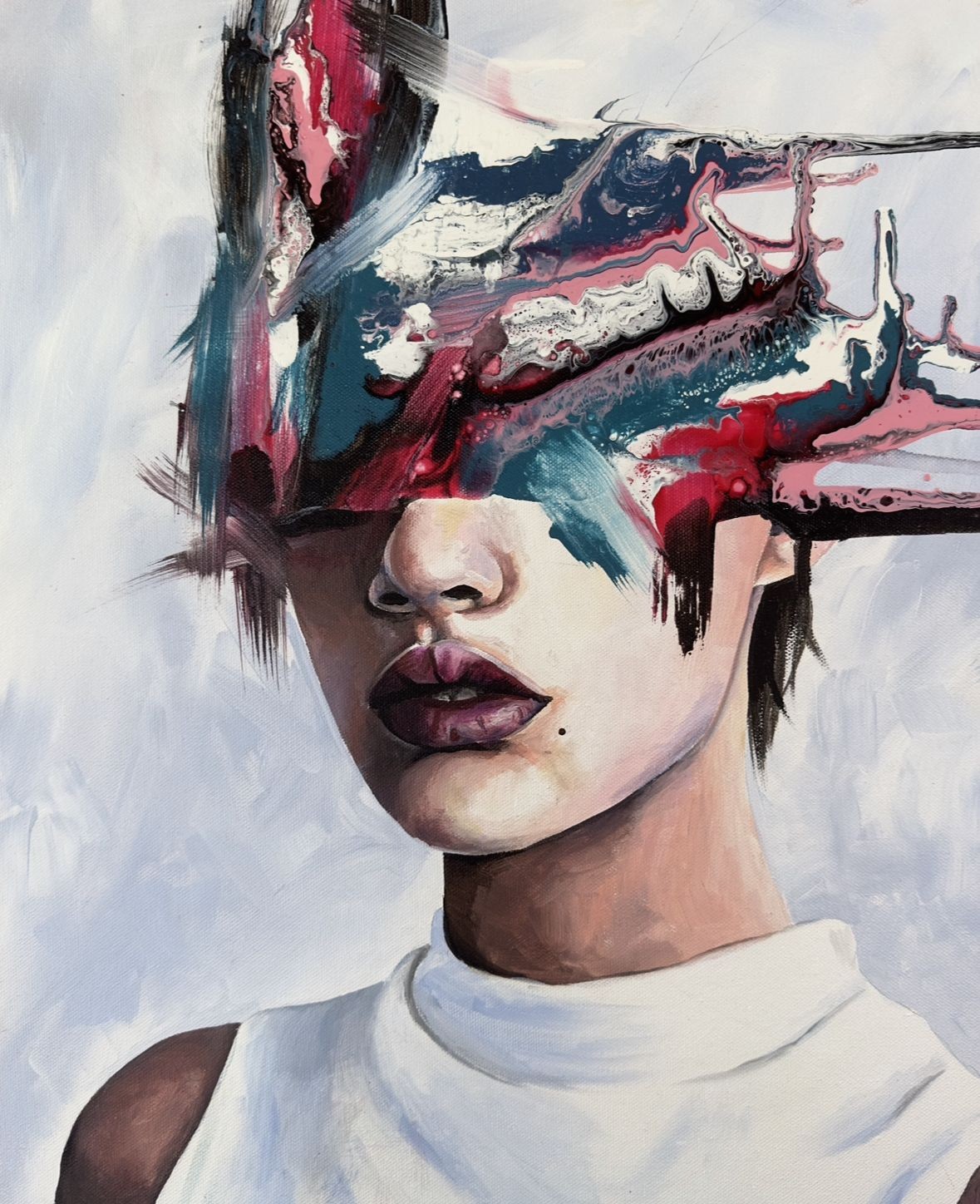 Sandra Boskamp, Sally, Painting, Acrylic on Canvas Sandra Boskamp, Sally, Painting, Acrylic on Canvas