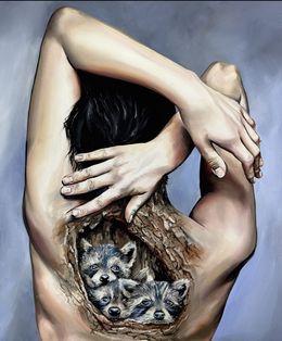Painting, Cradled, Sandra Boskamp