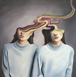 Painting, Twins, Sandra Boskamp