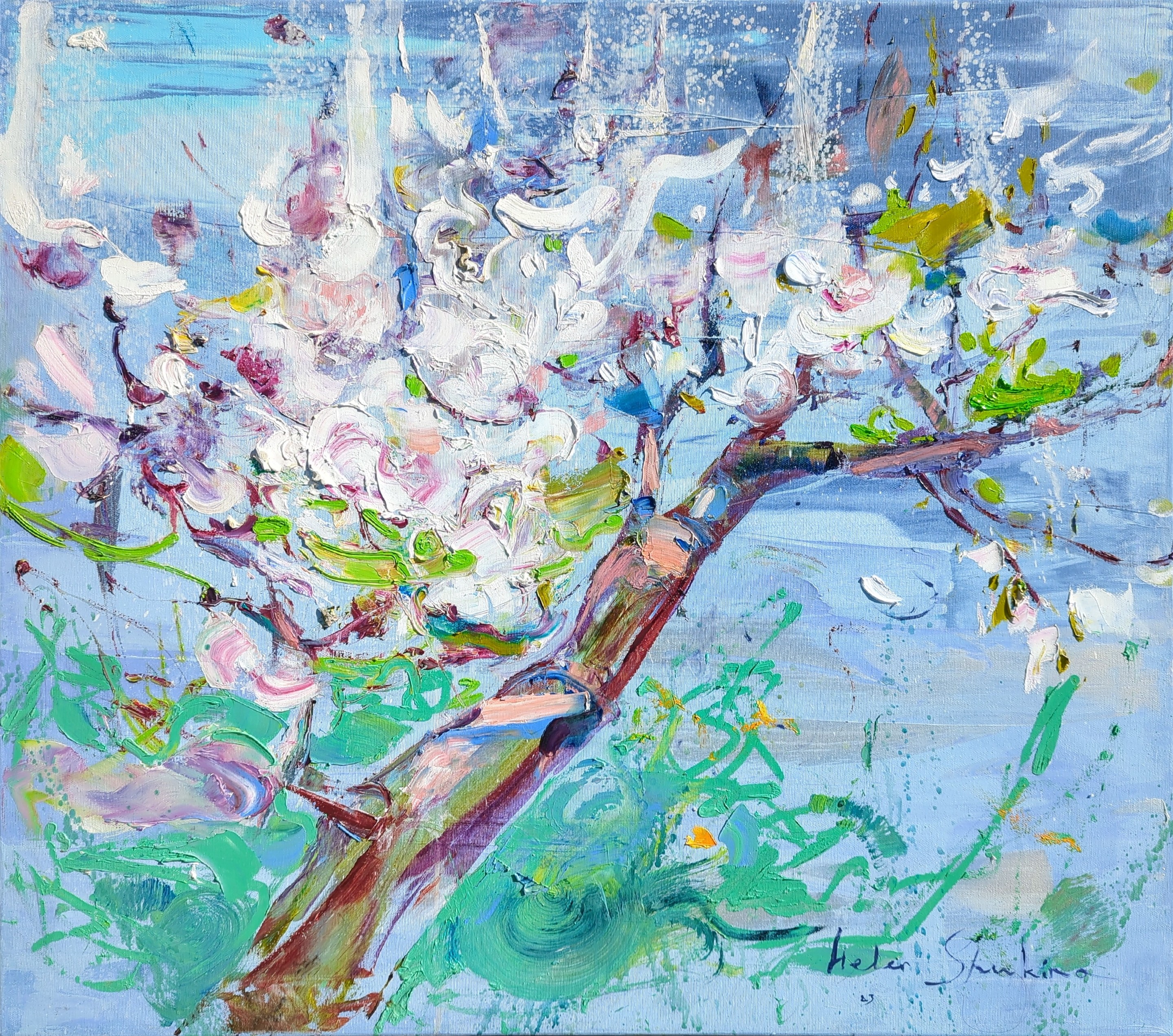 Helen Shukina, Blooming apple tree Helen Shukina, Blooming apple tree