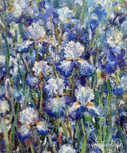 Painting, Irises, Andrey Chebotaru