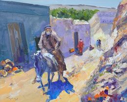 Painting, Village Journey, Hrach Baghdasaryan