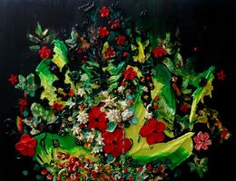 Painting, Meadow 4, Laura Iosifescu