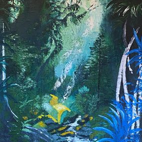 Painting, Jungle verte, Eric Guillory