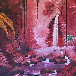 Painting, Jungle rouge, Eric Guillory