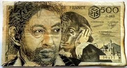 Pintura, Gainsbourg sur billet de 500 F (O263), C215
