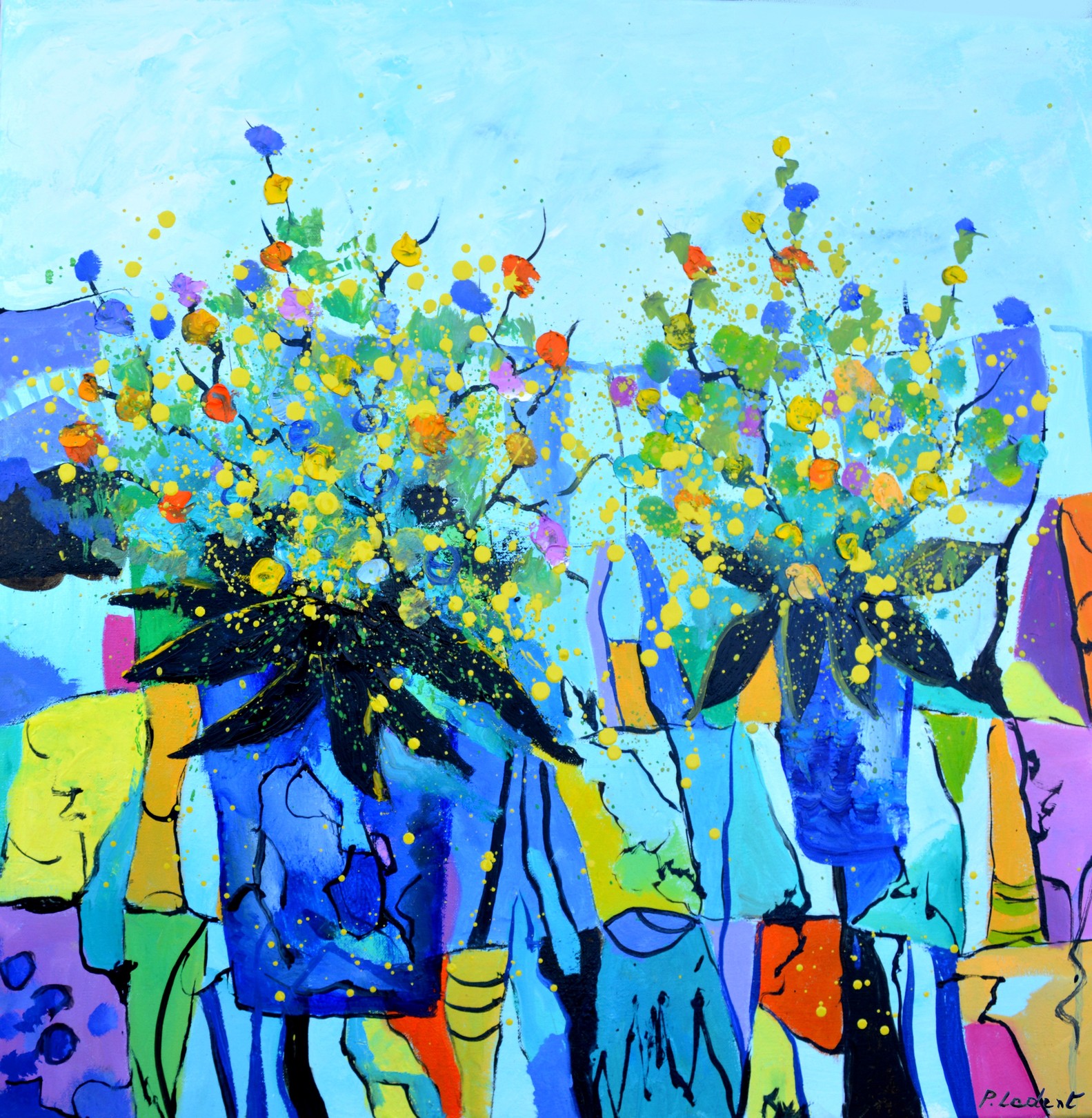Pol Ledent, Colourful bunches Pol Ledent, Colourful bunches