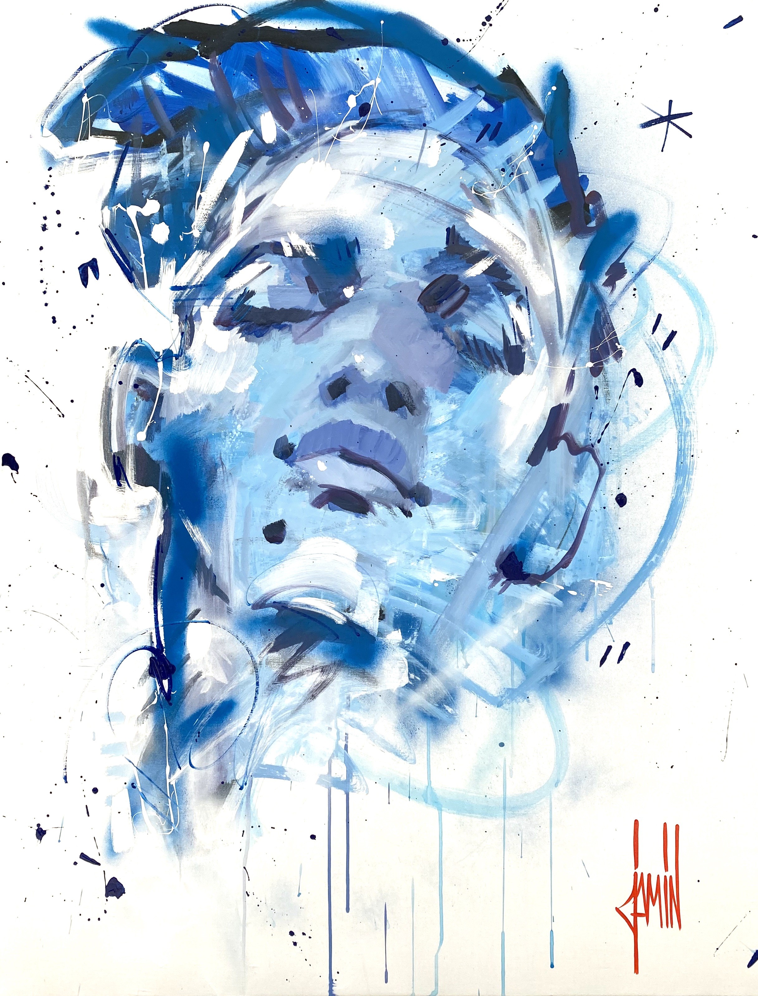 David Jamin, Introportrait en bleu David Jamin, Introportrait en bleu
