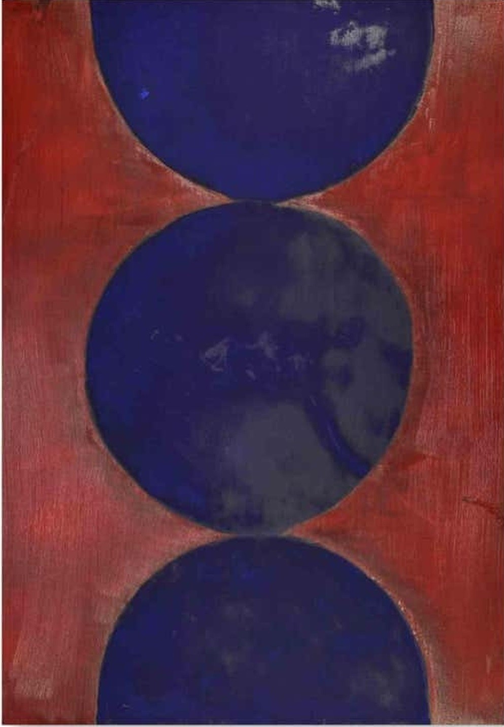 Giorgio Lo Fermo, Blue Circles on Red Giorgio Lo Fermo, Blue Circles on Red