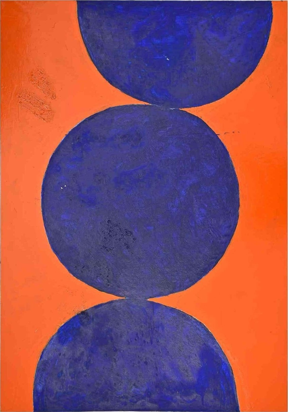 Giorgio Lo Fermo, Blue Circles on Orange Giorgio Lo Fermo, Blue Circles on Orange