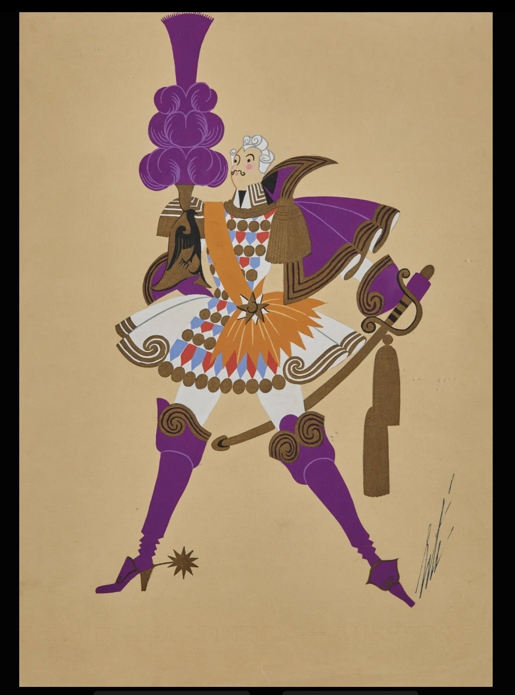 Erte Tirtoff, Fritz en tenue de Général Erte Tirtoff, Fritz en tenue de Général