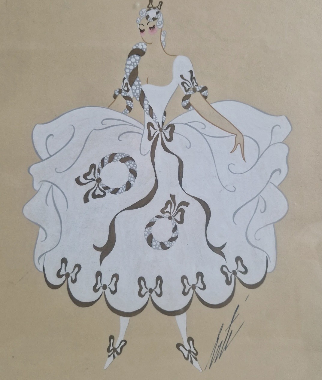 Erte Tirtoff, Wanda, 3ème acte, (project for La Grande Duchesse de Gerolstein d’Offenbach) Erte Tirtoff, Wanda, 3ème acte, (project for La Grande Duchesse de Gerolstein d’Offenbach)