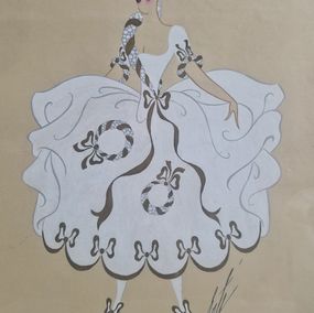 Zeichnungen, Wanda, 3ème acte, (project for La Grande Duchesse de Gerolstein d’Offenbach), Erte Tirtoff