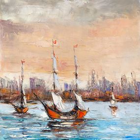 Painting, Golden Harbor, Narek Qochunc
