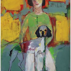 Painting, Un chien sage, Victorine Follana