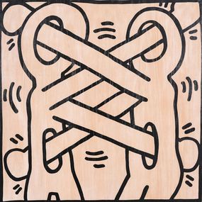 Print, Attack On AIDS, Keith Haring