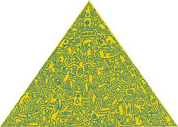 Print, Pyramid Yellow, Keith Haring