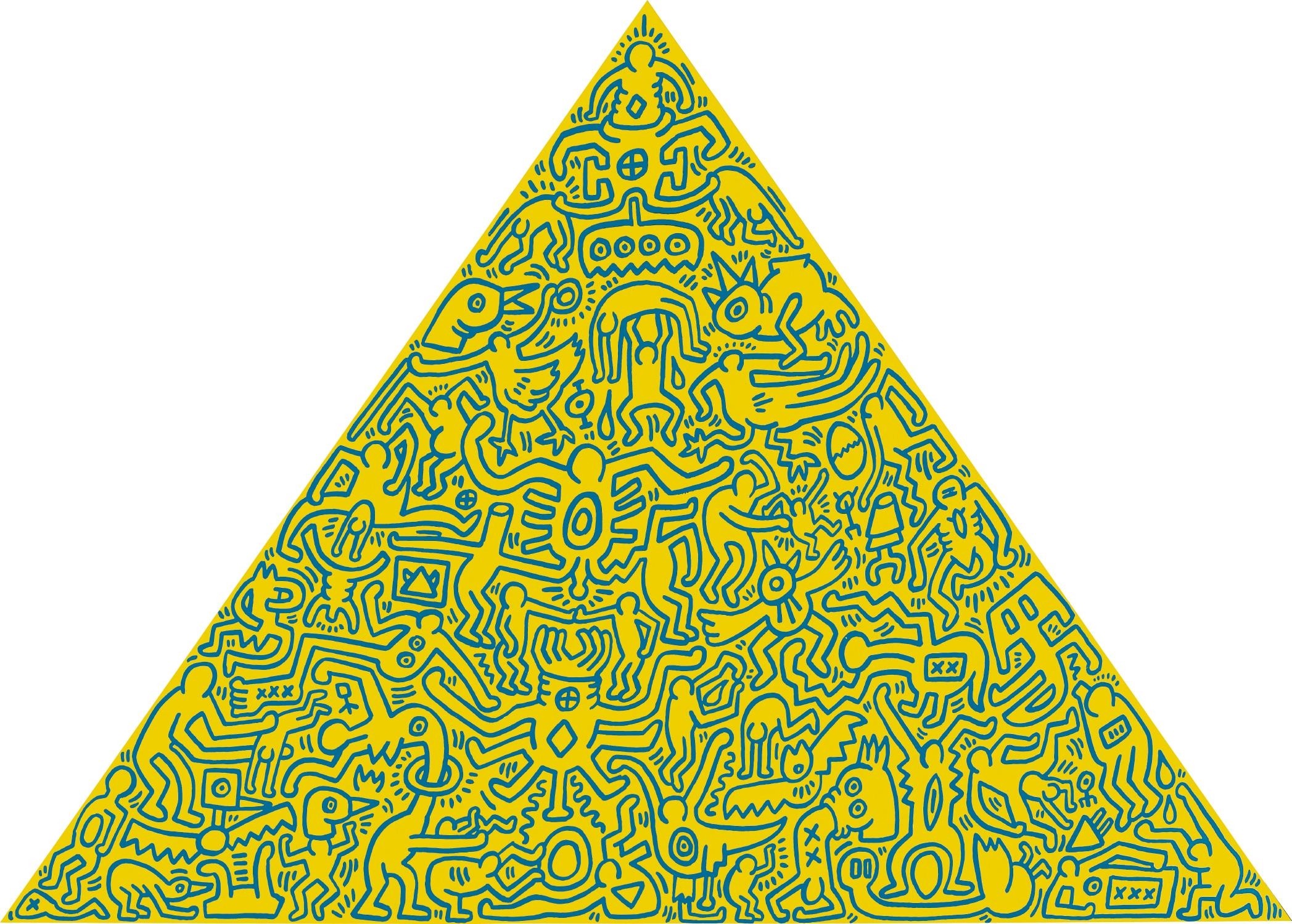Keith Haring, Pyramid Yellow Keith Haring, Pyramid Yellow