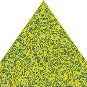 Drucke, Pyramid Yellow, Keith Haring