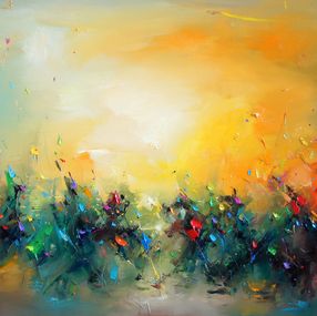 Painting, Sunny fields, Stanislav Lazarov