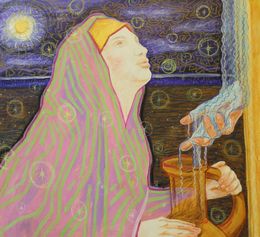 Painting, Samaritan woman, Viacheslav Kaidash