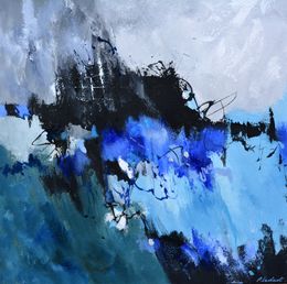 Painting, Blue echoes, Pol Ledent