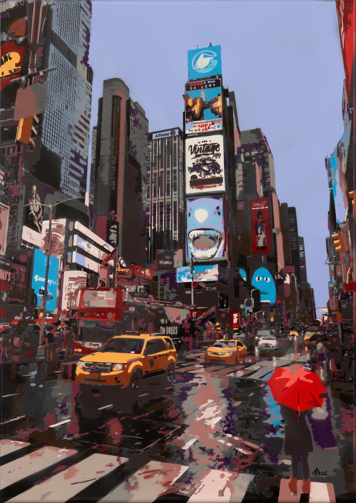 Marco Barberio, Rainy Evening in Times Square Marco Barberio, Rainy Evening in Times Square