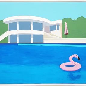 Painting, Afternoon Pool, Leo Bengtson