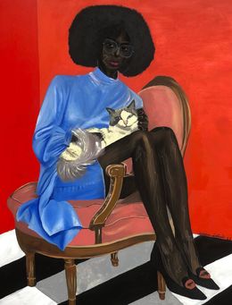 Painting, The Lady is Mine, Samson Adetunji
