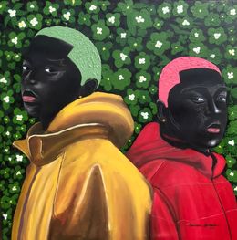 Painting, Side by Side (Brotherhood), Samson Adetunji