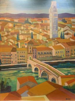 Pintura, Ponte Pietra, Vérone, Nathalie Morand