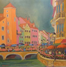 Painting, Le vieil Annecy, Nathalie Morand