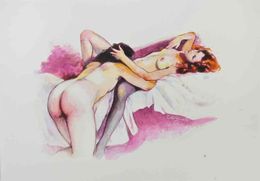 Fine Art Drawings, Erotic Scene, Tweety Garelli
