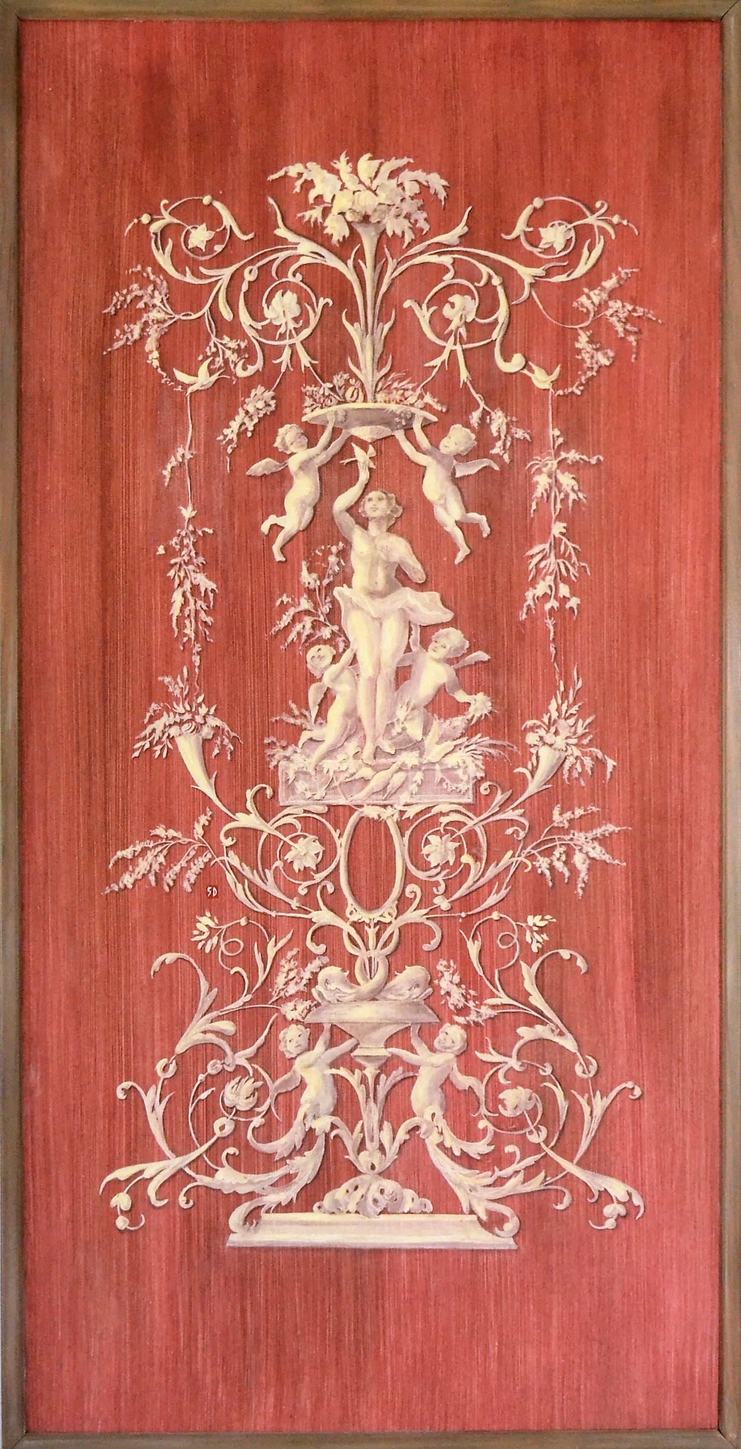 Sophie Duplain, Boiserie Baroque Rouge et Ivoire Sophie Duplain, Boiserie Baroque Rouge et Ivoire