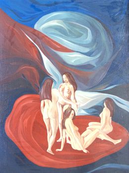 Painting, Quand la nuit tombe, Gilbert Sabatier