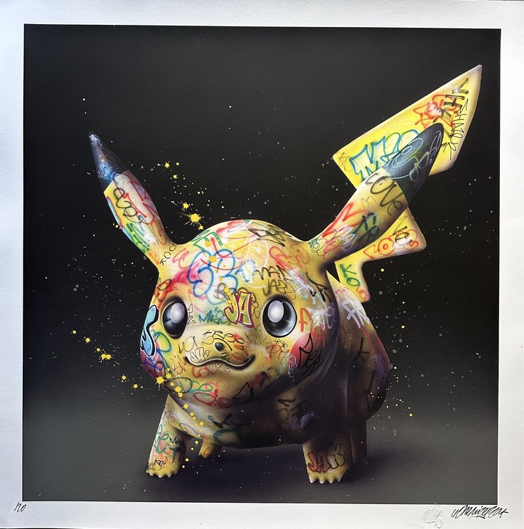 Onemizer, Pika in the Dark, Print on Canson paper	