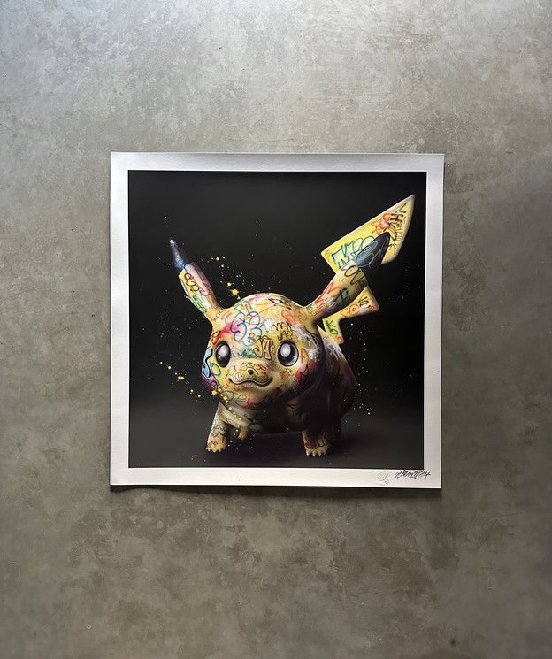 Onemizer, Pika in the Dark, Print on Canson paper	