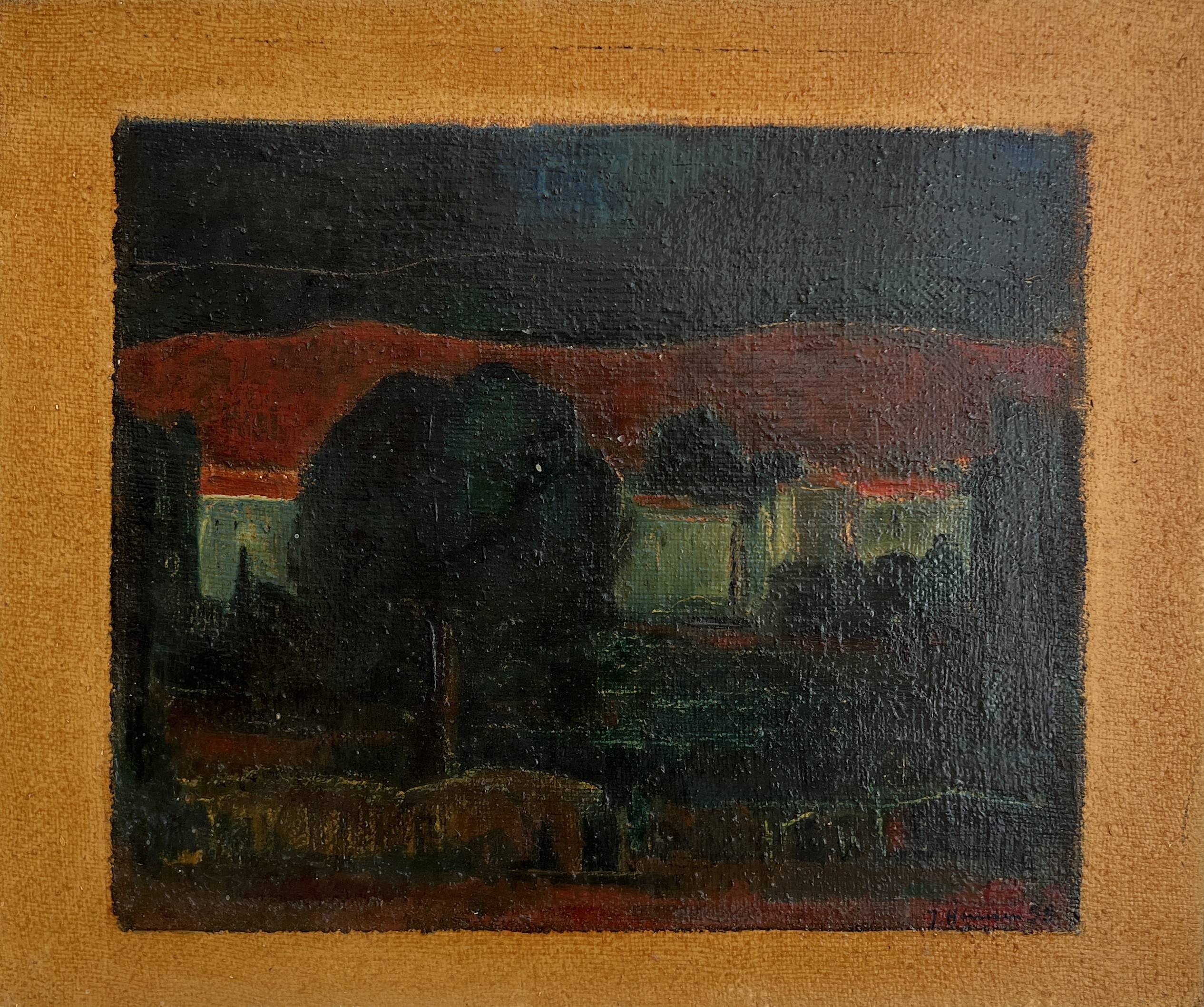 J. Hinnen, Paysage peint J. Hinnen, Paysage peint