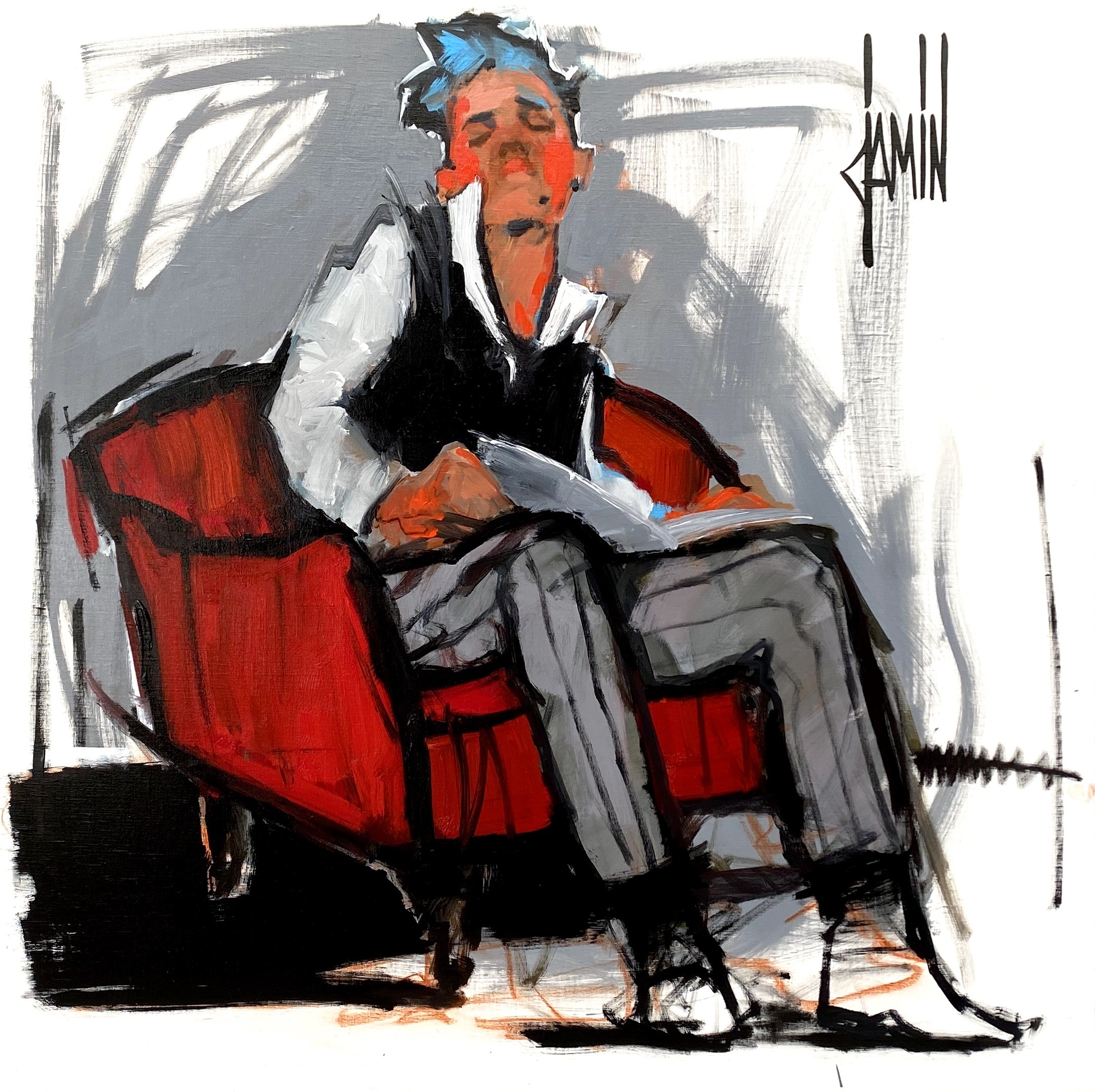 David Jamin, Lecteur au fauteuil rouge David Jamin, Lecteur au fauteuil rouge