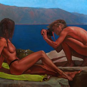 Painting, On the coast, Tsanko Tsankoff