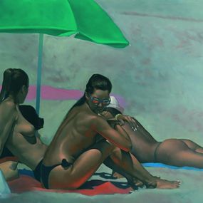 Pintura, The green umbrella, Tsanko Tsankoff