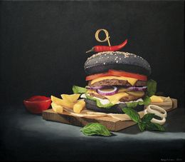 Painting, Just Cheeseburger..., Nataliya Bagatskaya