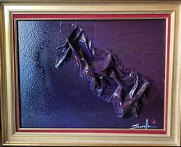 Gemälde, Purple, Jérôme Sorolla "Le parrain des arts"