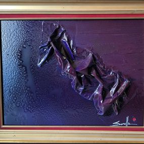 Gemälde, Purple, Jérôme Sorolla "Le parrain des arts"