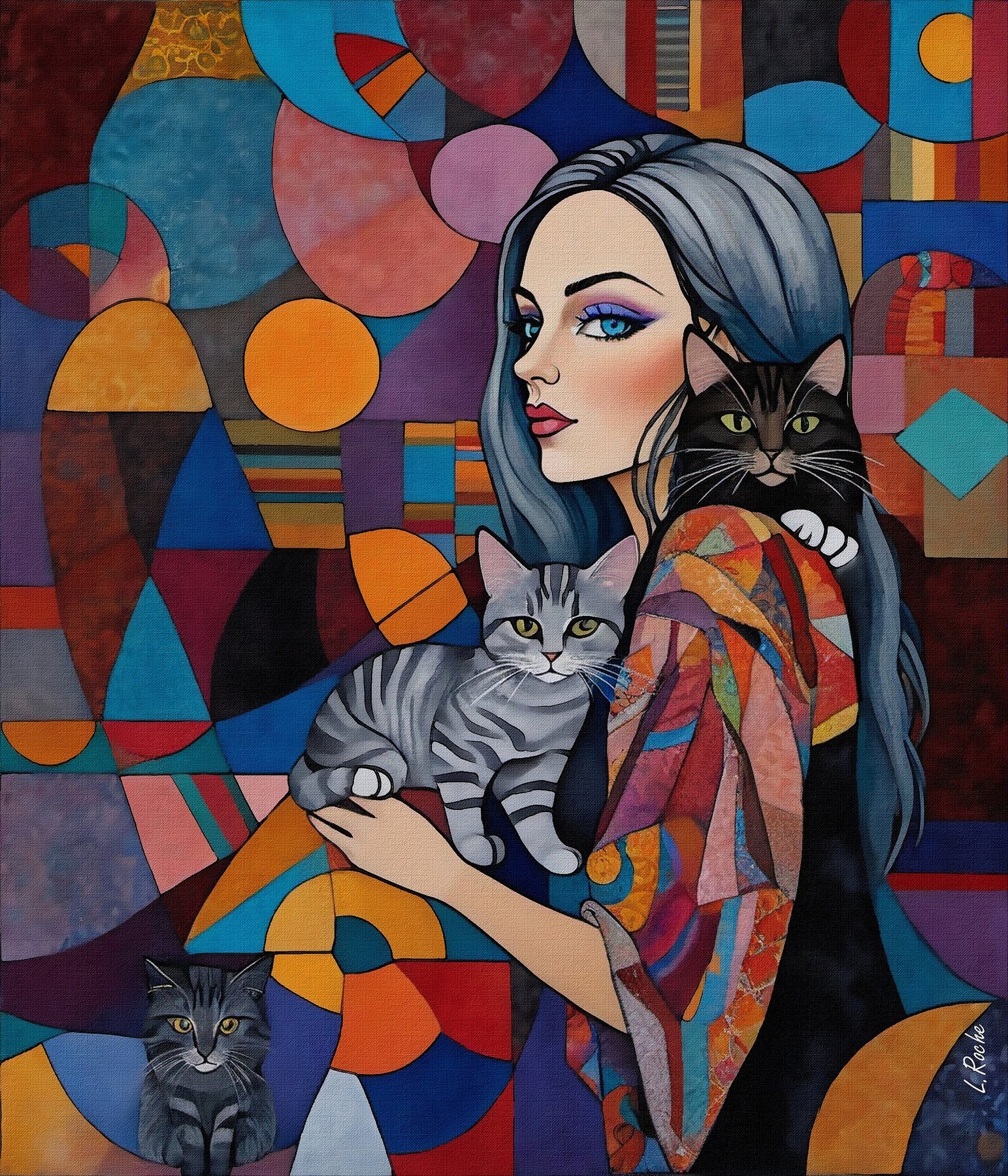 Léa Roche, Mara et ses chats Léa Roche, Mara et ses chats