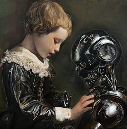Painting, Robots I, Askthedust
