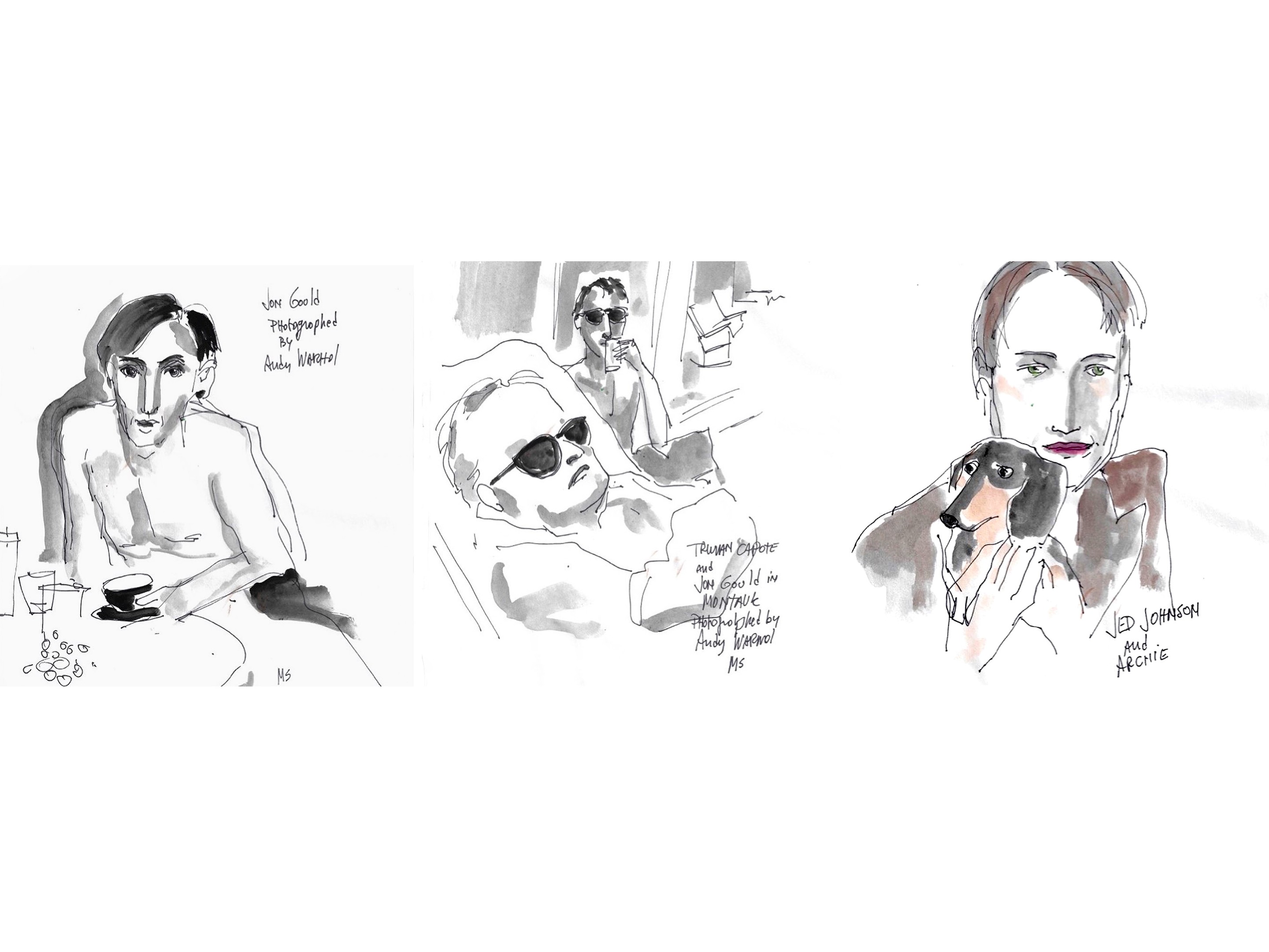 Manuel Santelices, Triptych From The Love of Andy series Manuel Santelices, Triptych From The Love of Andy series